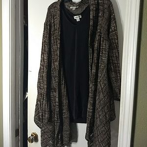 Coldwater Creek Cardigan and Shell 3X